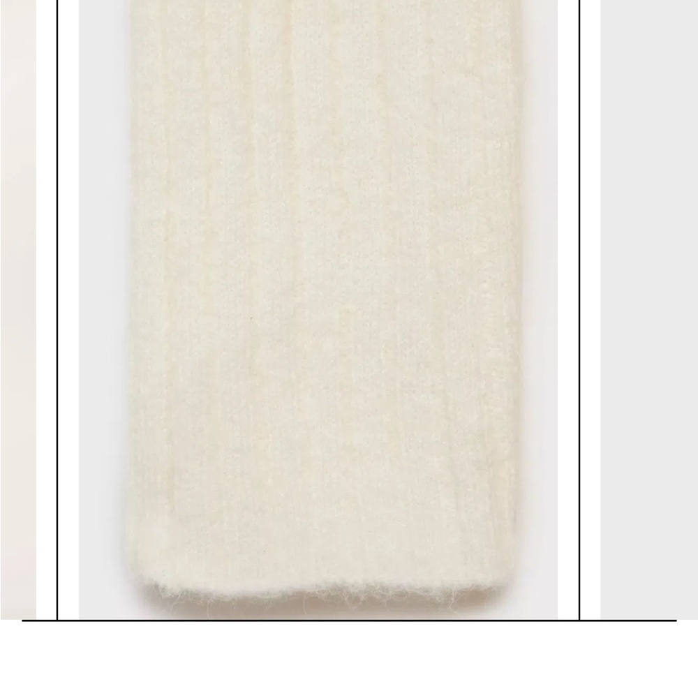 Mango Garrigo Wool Blend Cable Knit Ribbed Dress, NWT - Picture 5 of 9